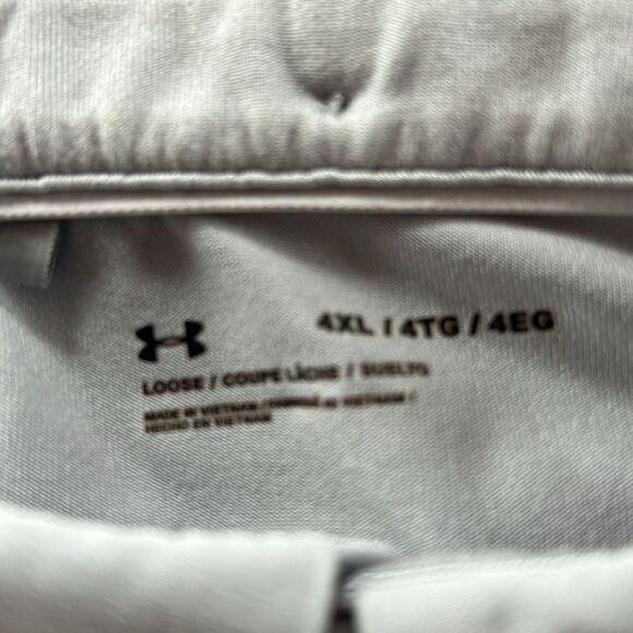 Under Armour UW Oshkosh Titans short sleeve gray collared two button shirt 4XL - Picture 2 of 8